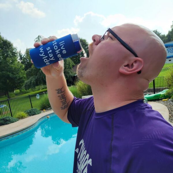 Slim Can Koozie- Royal Blue