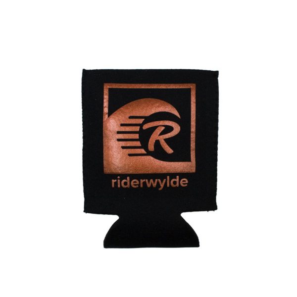 Can Koozie- Black with Copper